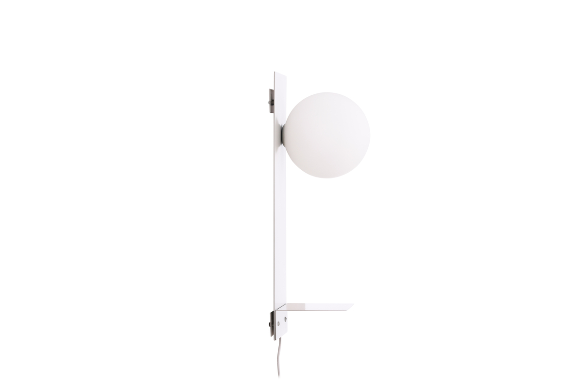 Troyes 45cm Gris clair applique murale De Venture Design - Livr&eacute;e avec un c&acirc;ble, un interrupteur et une prise blancs.