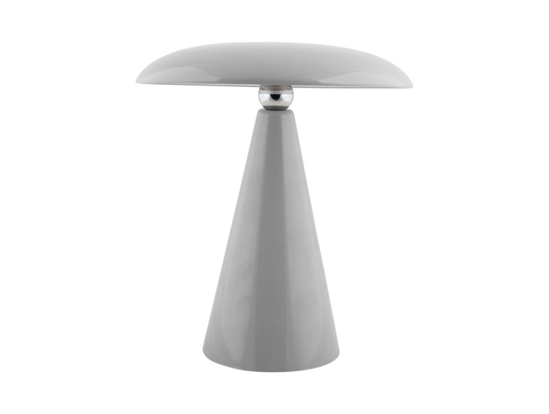 Phoebe LED 26cm Gris portable De Leitmotiv - Phoebe est une lampe de table rechargeable élégante et moderne qui embellira n'importe quelle pièce.