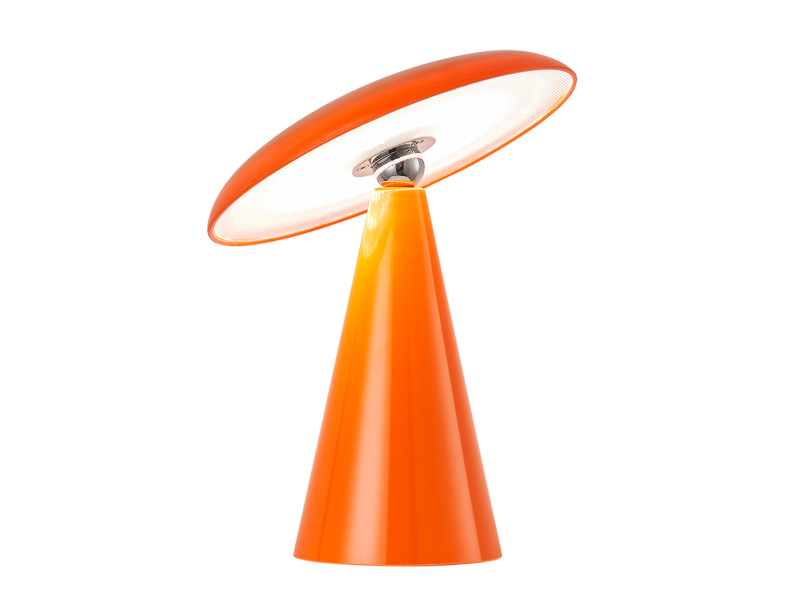 Phoebe LED 26cm Orange portable De Leitmotiv - Phoebe est une lampe de table rechargeable élégante et moderne qui embellira n'importe quelle pièce.