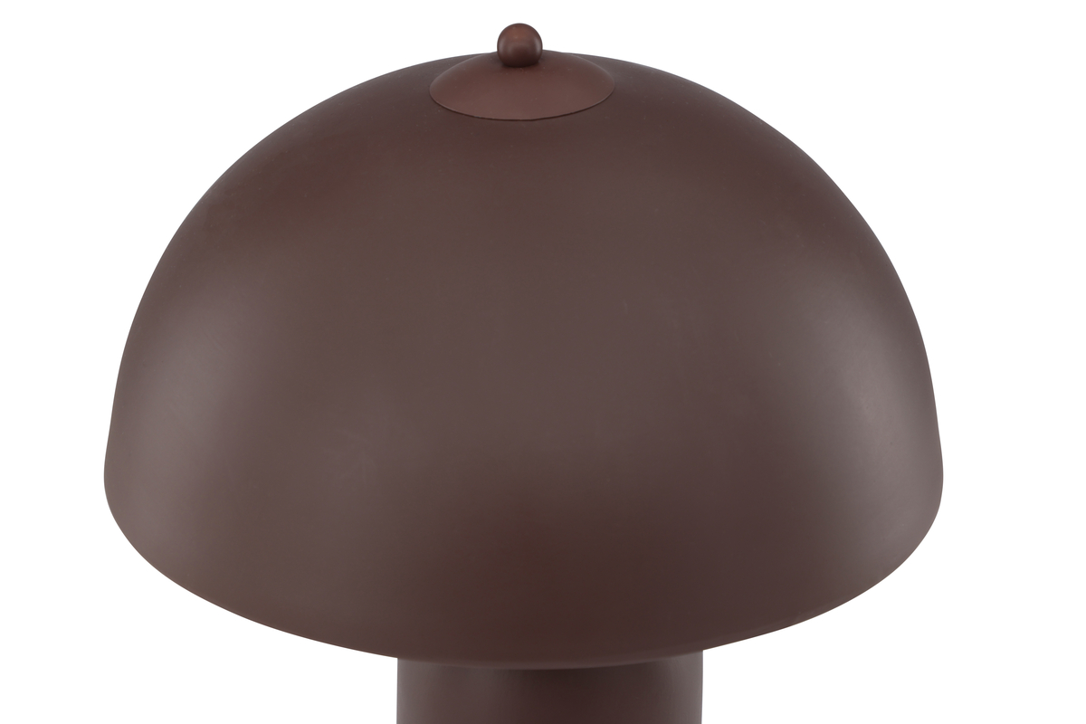 Corello 45cm Brun lampe de table De Venture Design - La base de la lampe et l'abat-jour sont tous deux en pierre, ce qui donne à la pièce une atmosphère rustique.