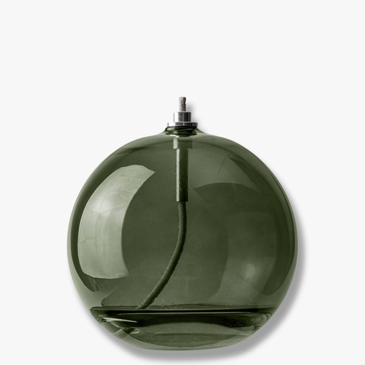 Lampe À Huile Aura Grand Vert foncé De Mette Ditmer - Perfekt p&aring; ett bord, en byr&aring; eller en f&ouml;nsterbr&auml;da.