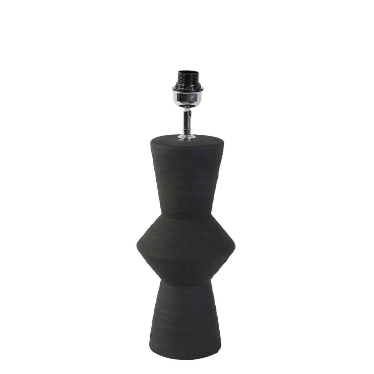 Ayla 50cm Noir pied de lampe De Light & Living - Sa forme sculpturale unique et sa finition noire en font une pièce maîtresse dans votre intérieur.