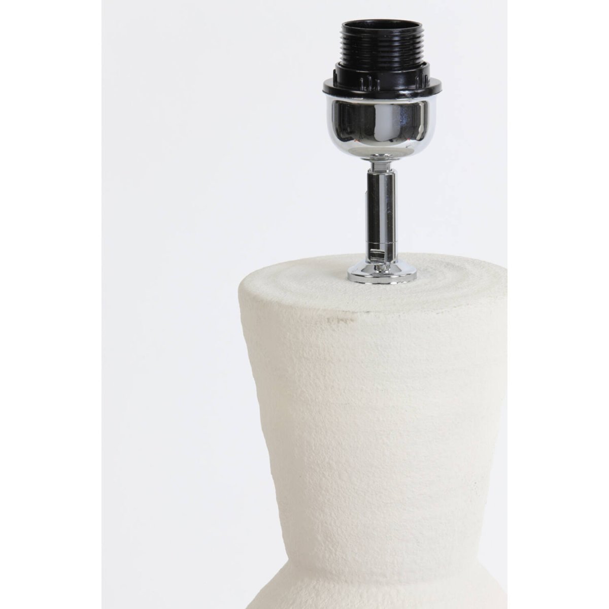 Ayla 50cm Blanc crémeux pied de lampe De Light & Living - 