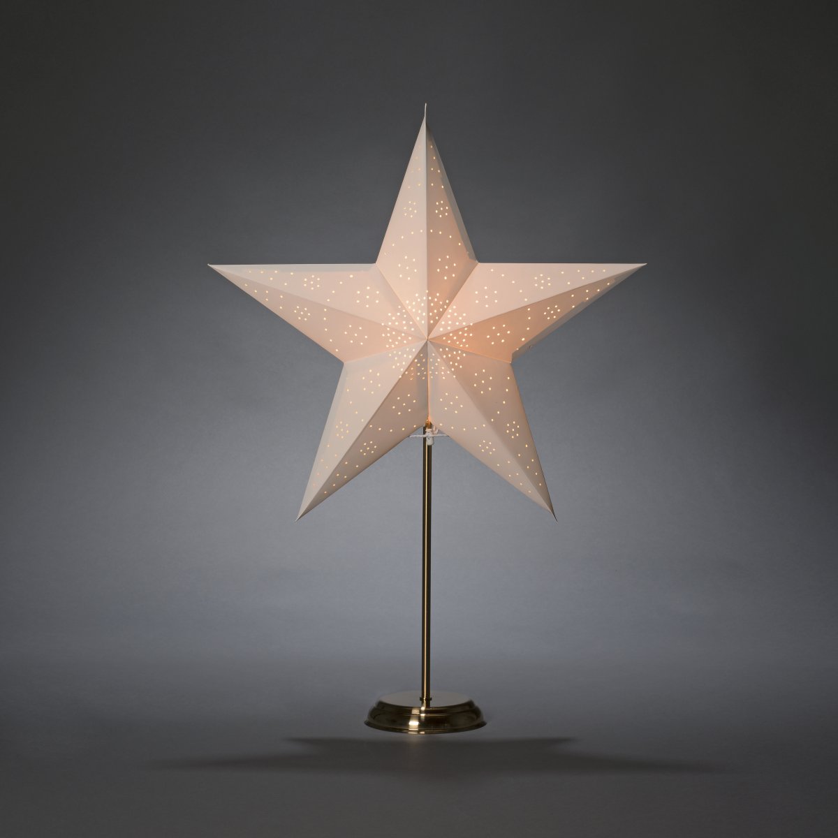 Étoile en papier Ø47 Blanc De Konstsmide - Cr&eacute;ez une ambiance &eacute;l&eacute;gante et festive pour l'Avent avec cette &eacute;toile de l'Avent en papier blanc.