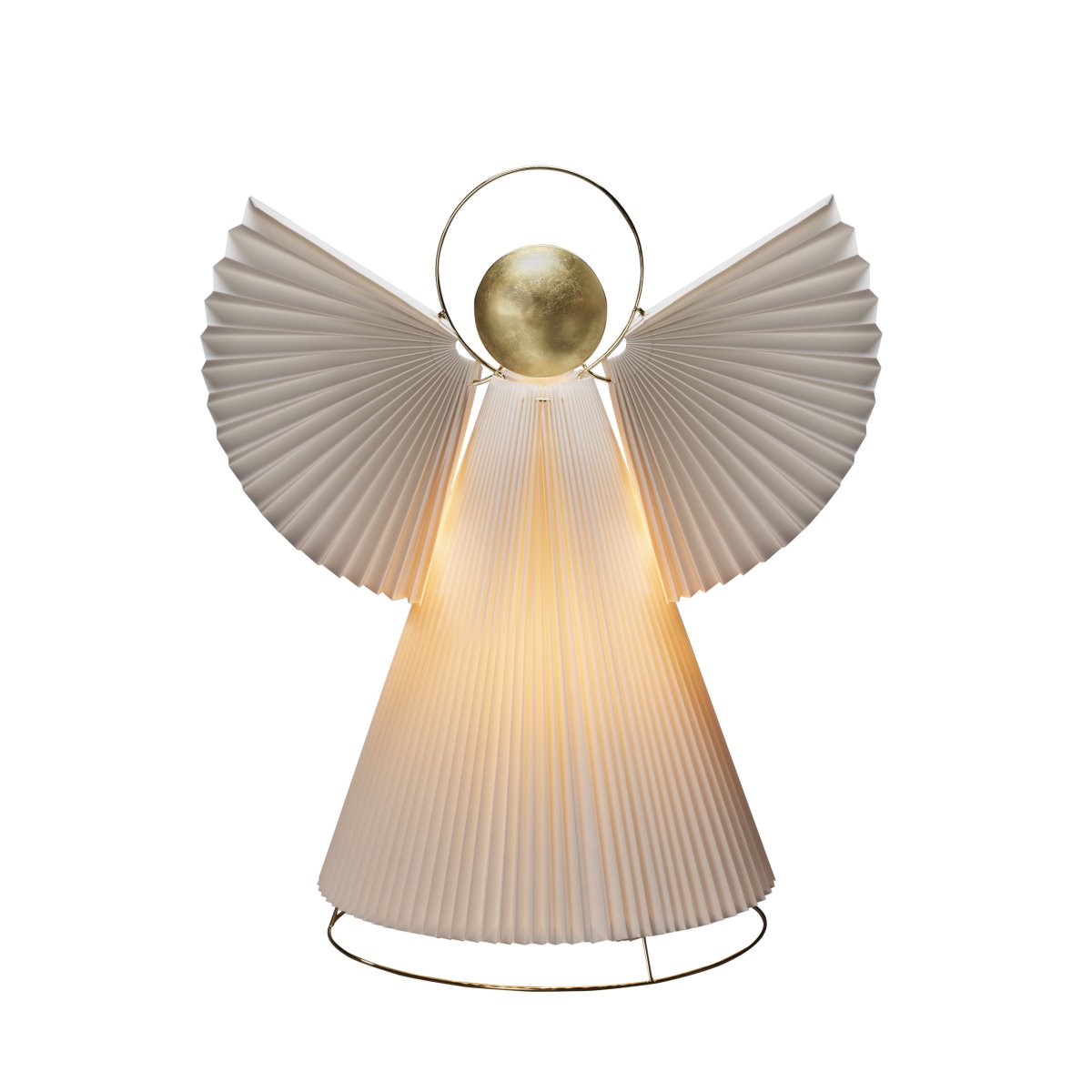 Ange En Papier 54cm Blanc De Konstsmide - D'une hauteur de 54 cm, cet ange est une ravissante d&eacute;coration de No&euml;l pour une table d'appoint, une fen&ecirc;tre ou un bureau.