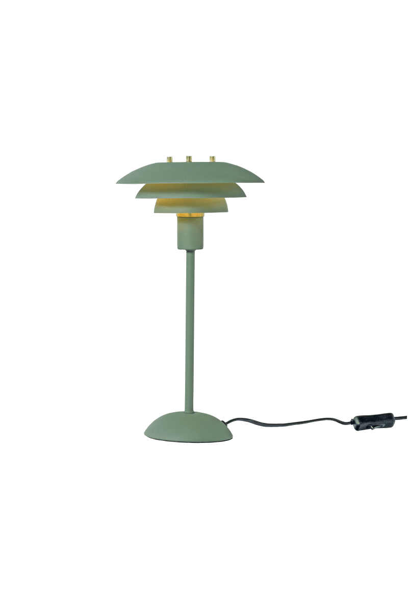 Epsilon 37cm Vert lampe de table De Aneta Lighting - Detaljer i krom och matt m&auml;ssing medf&ouml;ljer, s&aring; du sj&auml;lv kan v&auml;lja vilken som passar b&auml;st i ditt hem.