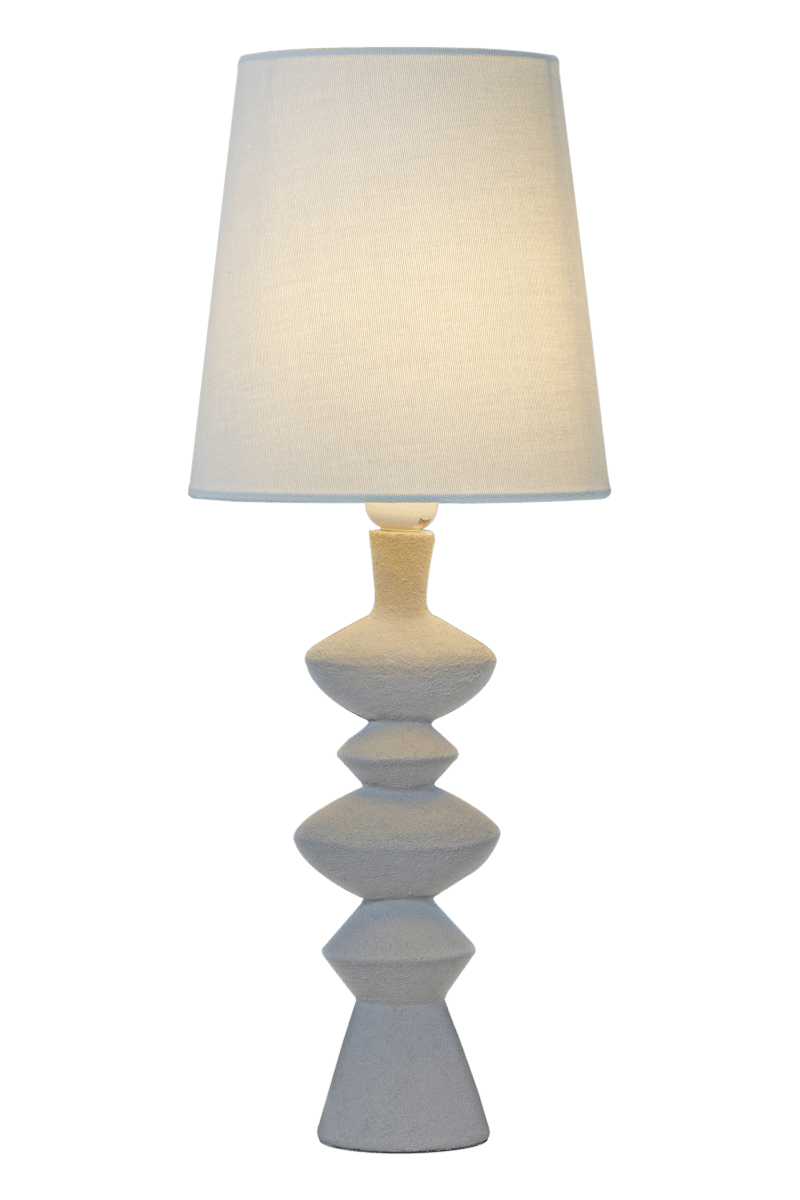 Nina 54cm Gris lampe de table De Aneta Lighting - La lampe de table moderniste Nina avec ses formes intéressantes sera un détail facile à placer et magnifique dans votre maison.