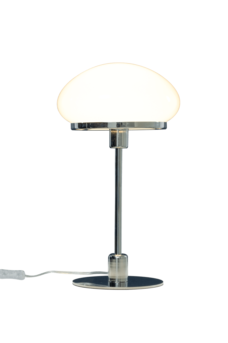 New August 48cm Argent lampe de table De Aneta Lighting - Nouvelle lampe de table élégante d'August dans un modèle classique avec un design plus moderne.