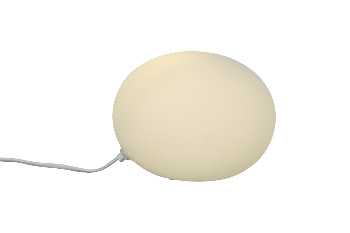 Globus 14cm Opale lampe de table De Aneta Lighting - Lampe de table Globe en verre blanc opale avec une source lumineuse à l'intérieur de la sphère en verre, qui fournit une lumière décorative et chaleureuse.