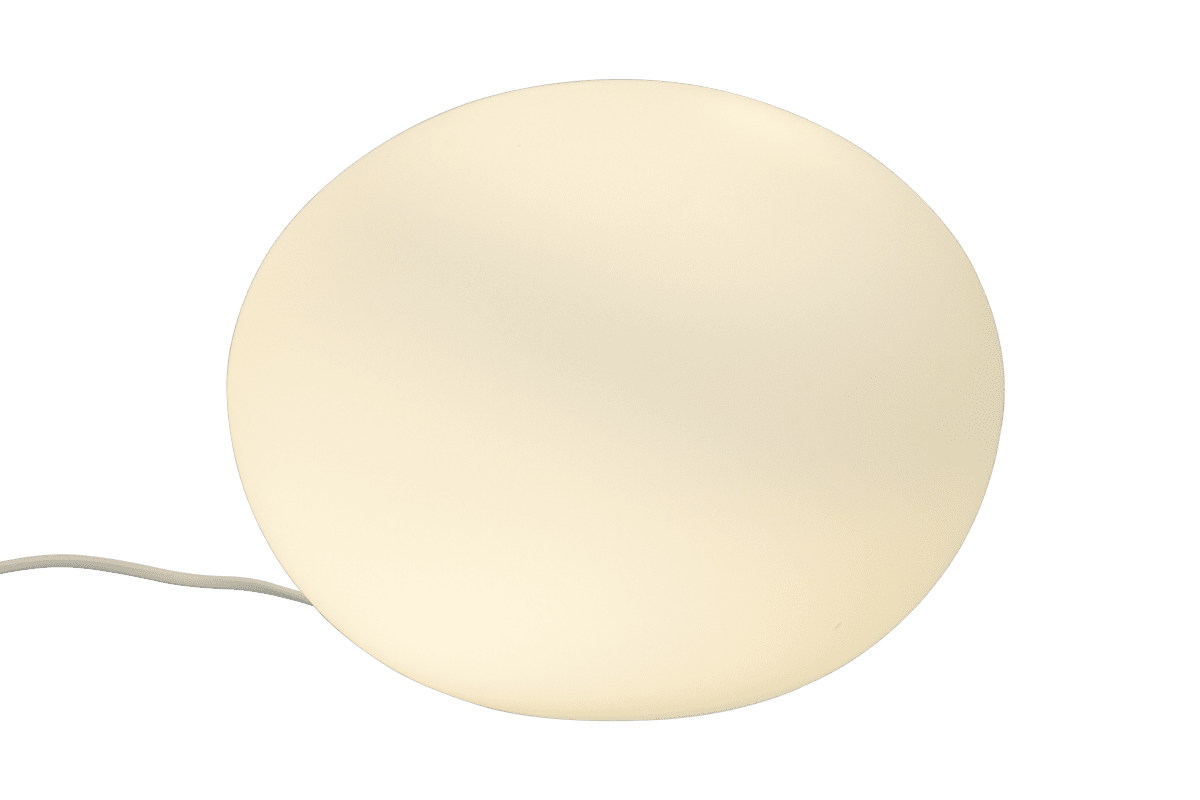 Globus 23cm Opale lampe de table De Aneta Lighting - Lampe de table Globe en verre blanc opale avec une source lumineuse à l'intérieur de la sphère en verre, qui fournit une lumière décorative et chaleureuse.