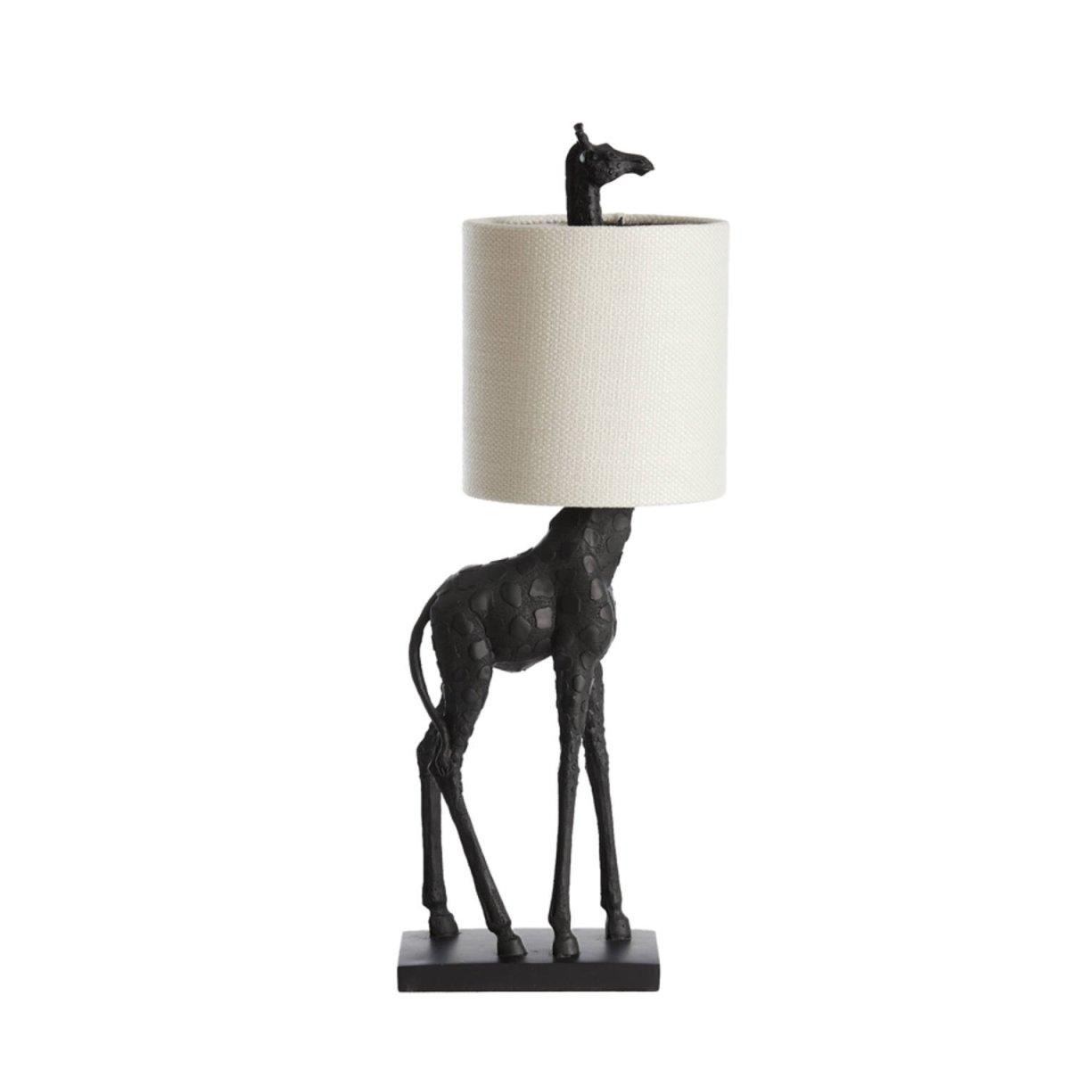 Giraffe 68cm Noir lampe de table De Light & Living - Giraffe est une lampe de table unique qui allie design audacieux et élégance.