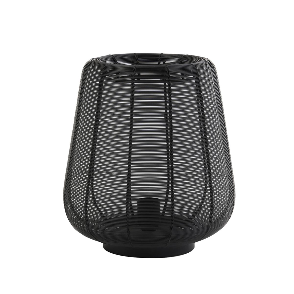 Adeta 32cm Noir lampe de table De Light & Living - La construction ouverte crée de belles ombres et en fait un détail parfait dans les maisons industrielles et scandinaves.