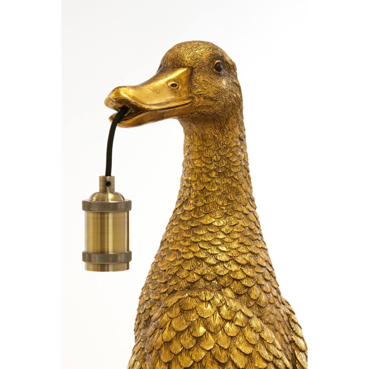 Duck 48cm Or antique lampe de table De Light & Living - Laissez Duck devenir un &eacute;l&eacute;ment central et charmant de votre int&eacute;rieur&nbsp;!