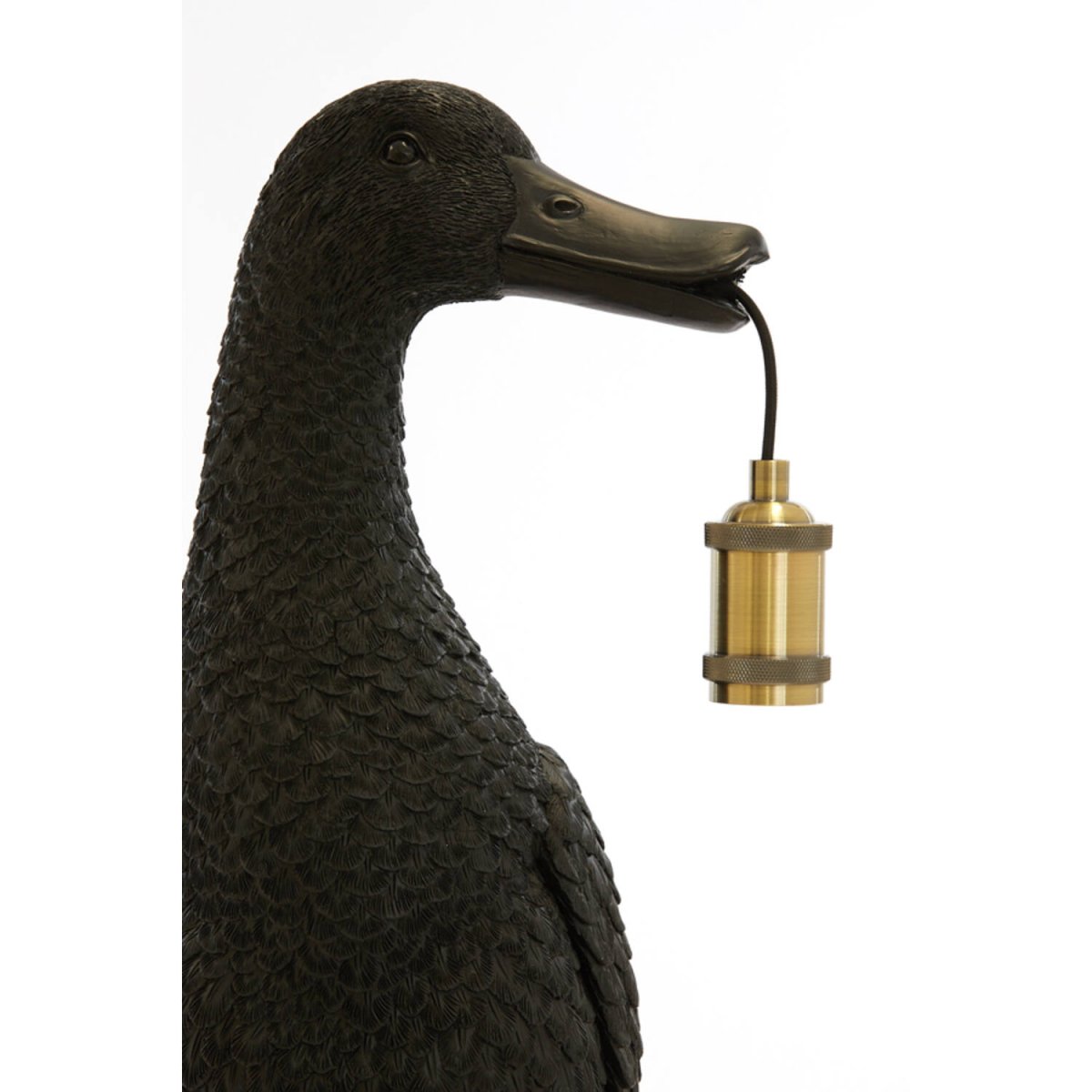 Duck 65cm Noir lampe de table De Light & Living - 