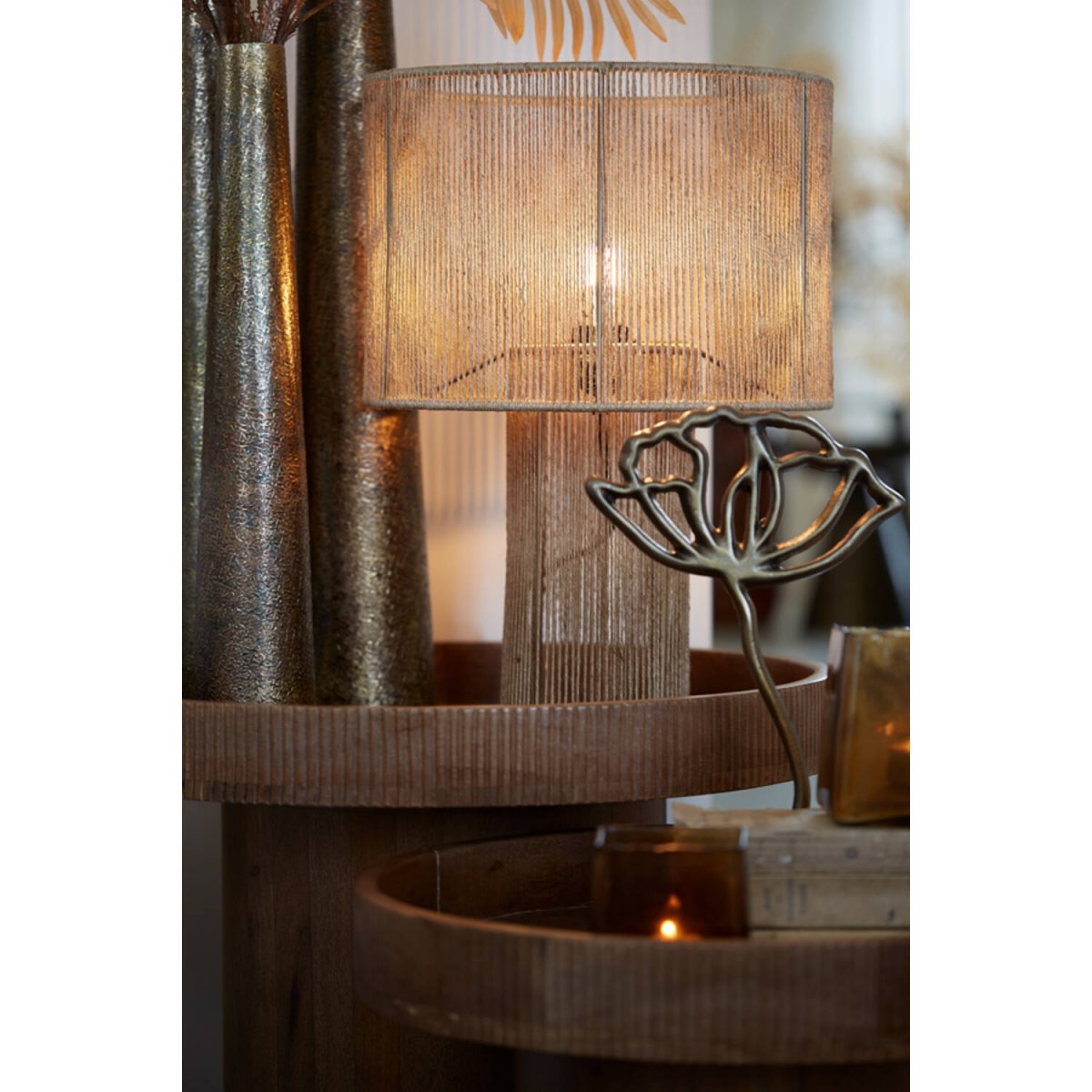 Lavatera 50cm Nature lampe de table De Light & Living - 