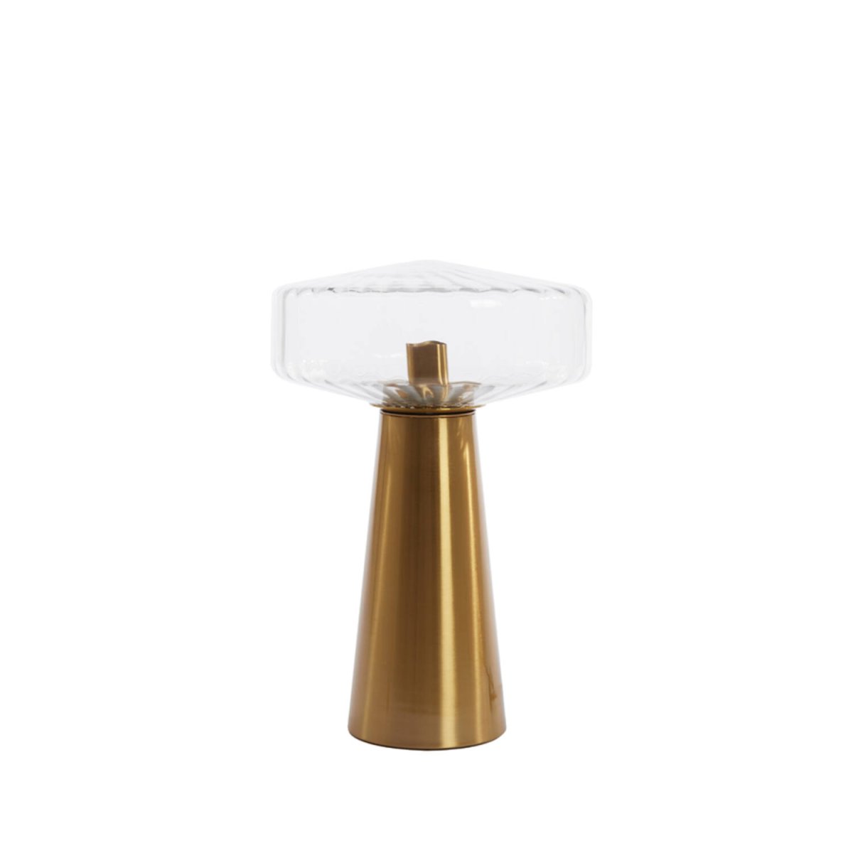 Pleat 45cm Or/transparent lampe de table De Light & Living - 