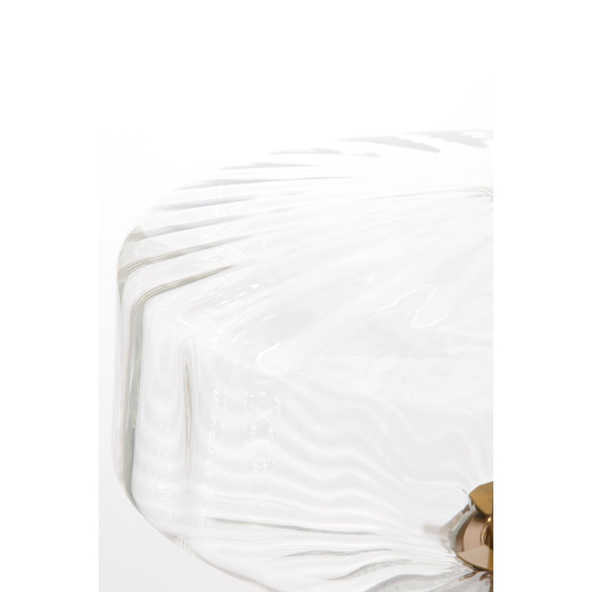 Pleat 45cm Or/transparent lampe de table De Light & Living - 