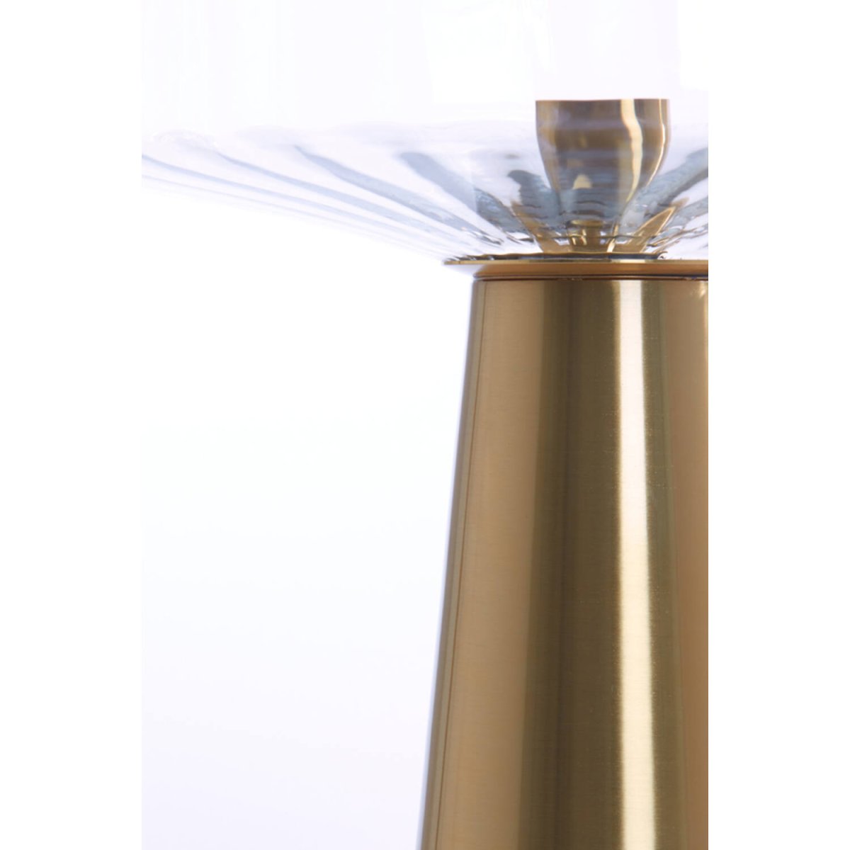 Pleat 45cm Or/transparent lampe de table De Light & Living - 