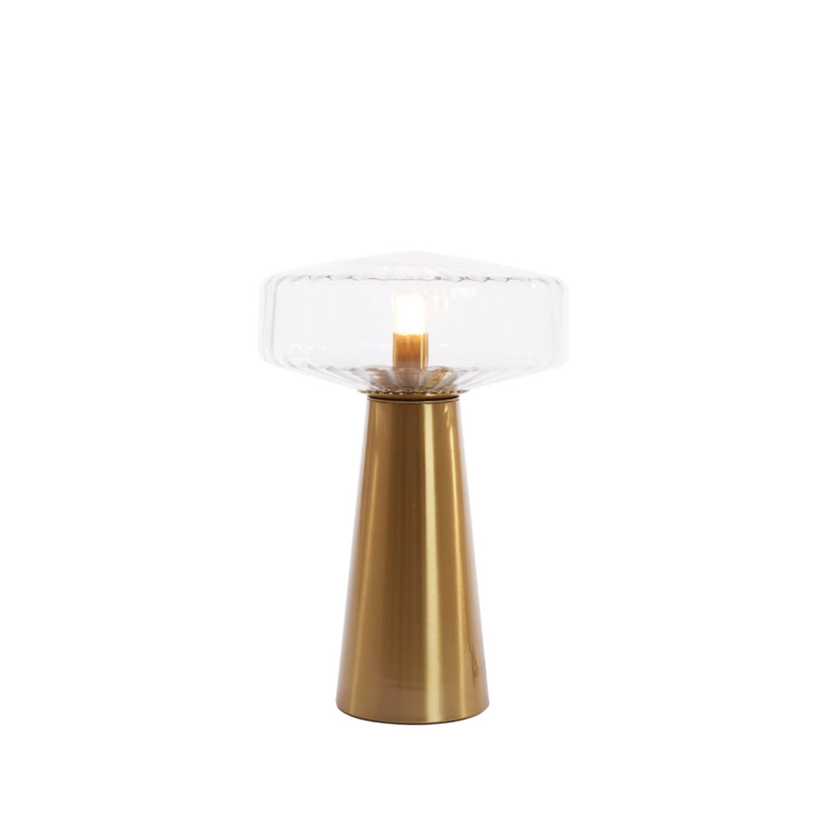 Pleat 45cm Or/transparent lampe de table De Light & Living - 
