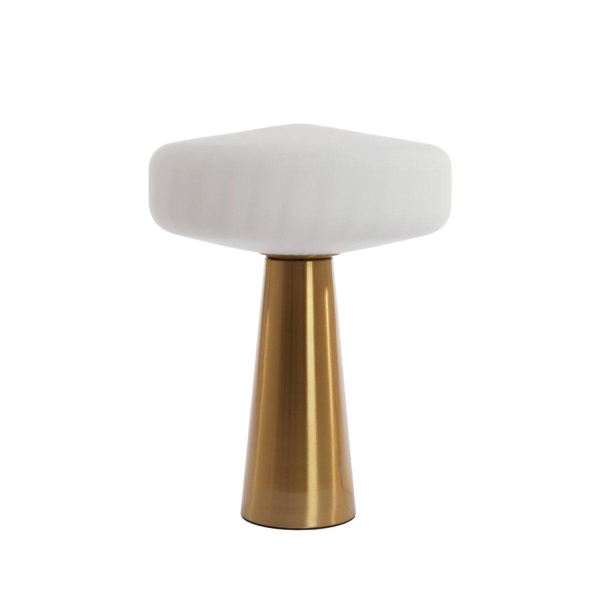 Pleat 53cm Or/blanc lampe de table De Light & Living - 