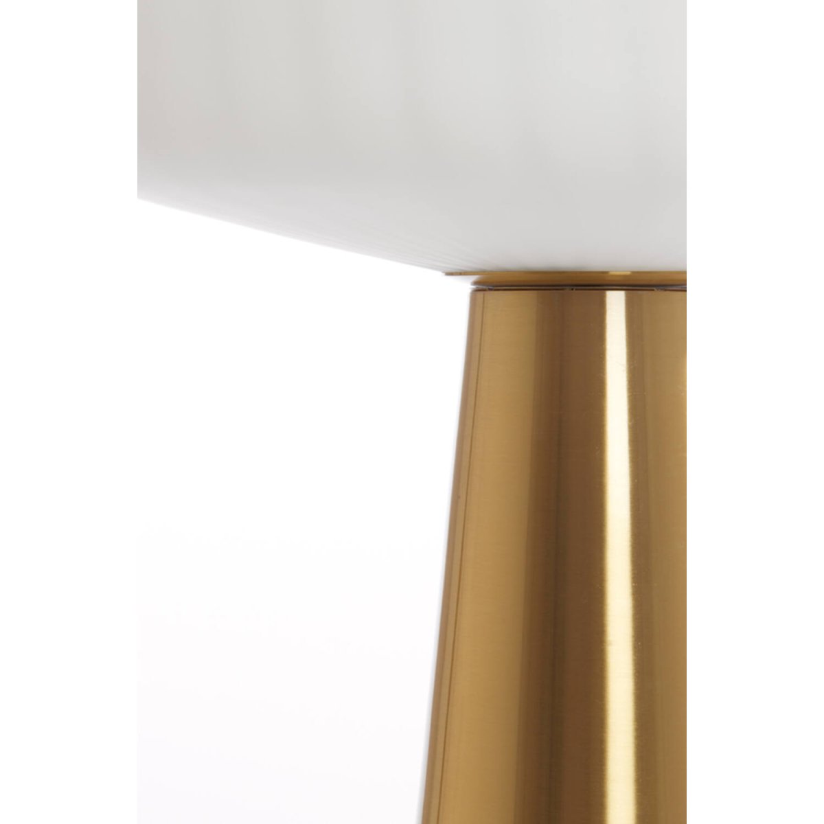 Pleat 53cm Or/blanc lampe de table De Light & Living - 