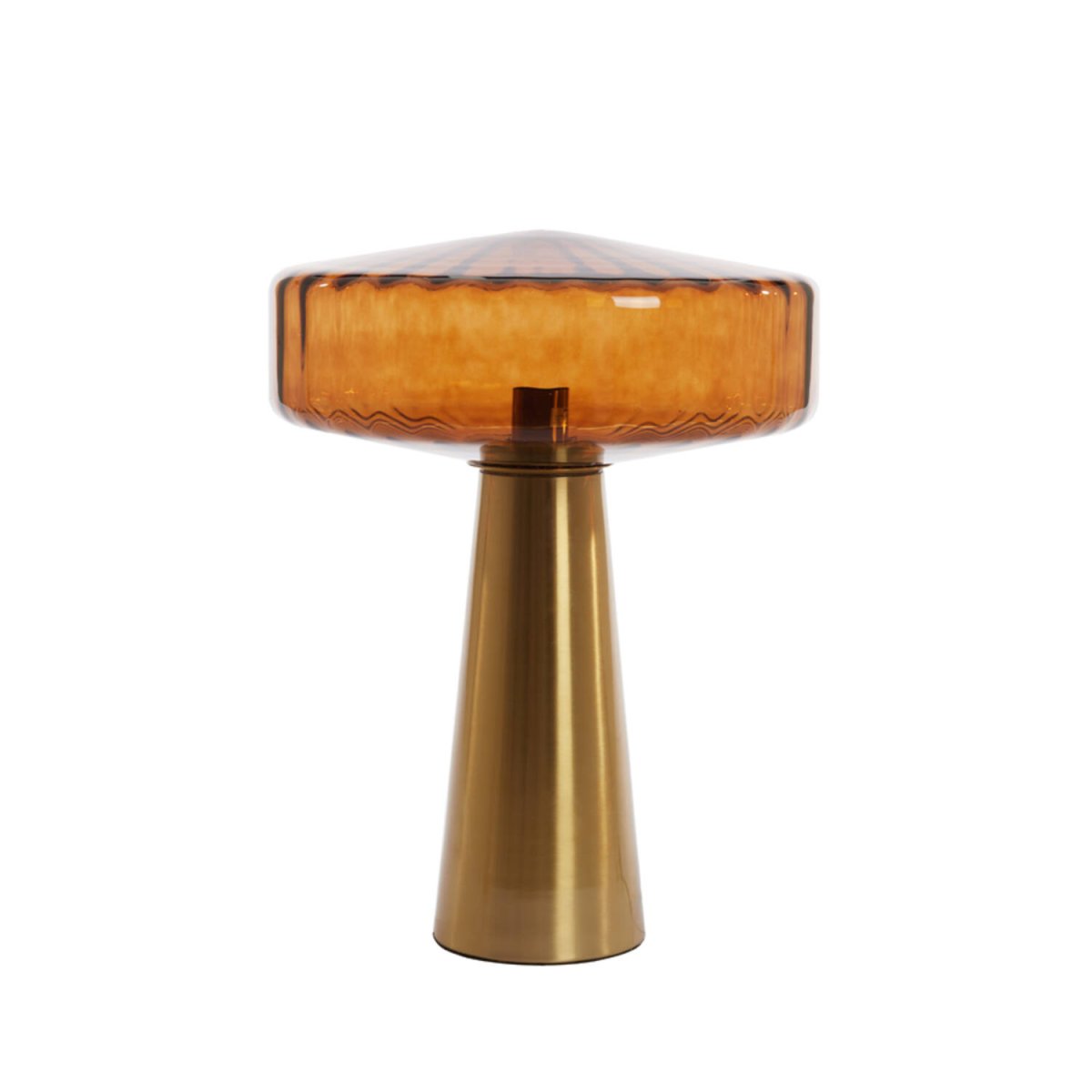 Pleat 53cm Or/marron lampe de table De Light & Living - 