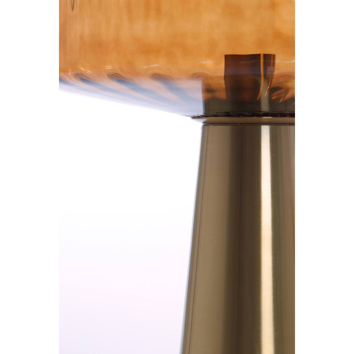 Pleat 53cm Or/marron lampe de table De Light & Living - 