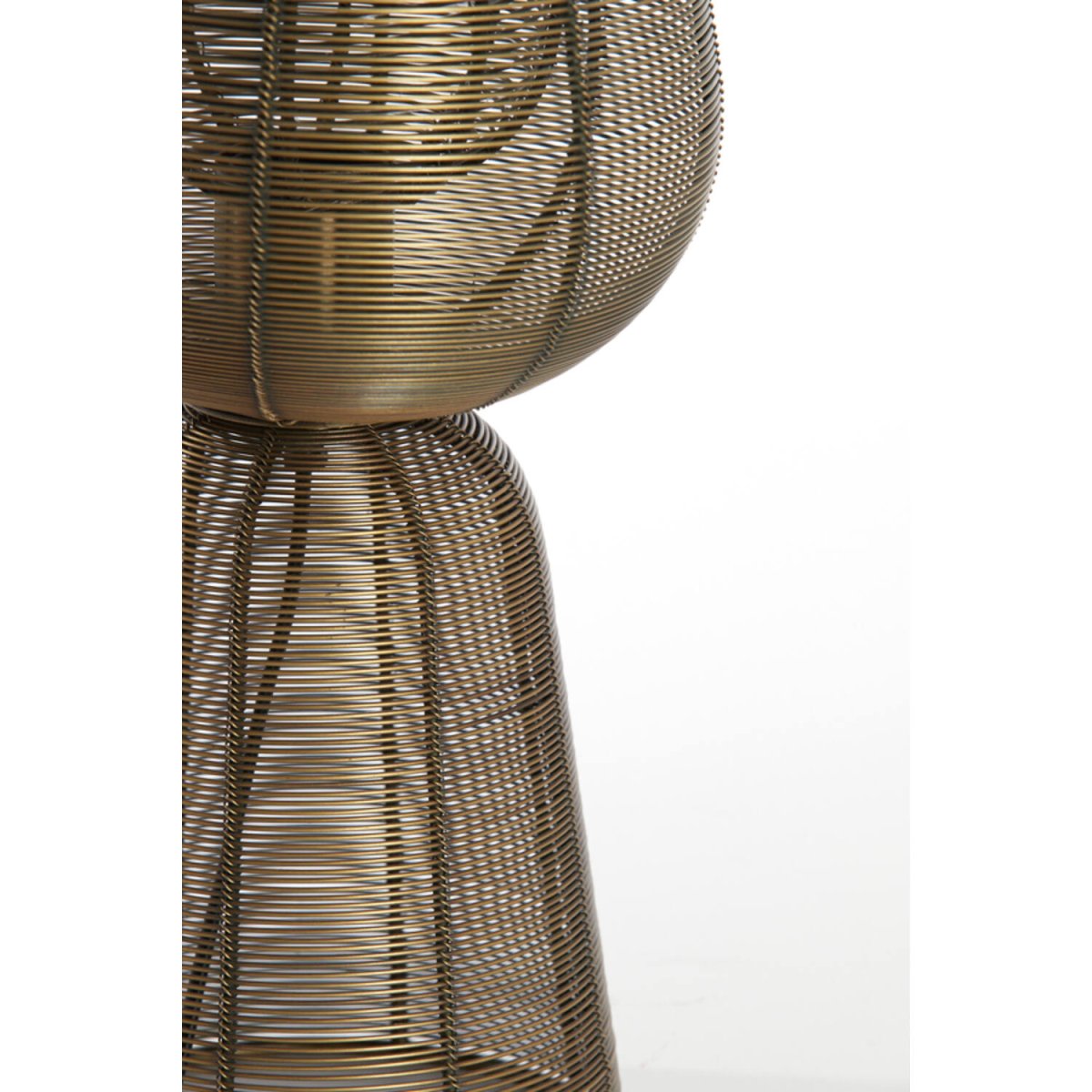 Aboso 42cm Bronze lampe de table De Light & Living - Sa forme unique cr&eacute;e une ambiance moderne et &eacute;l&eacute;gante, parfaite pour les int&eacute;rieurs industriels comme rustiques.
