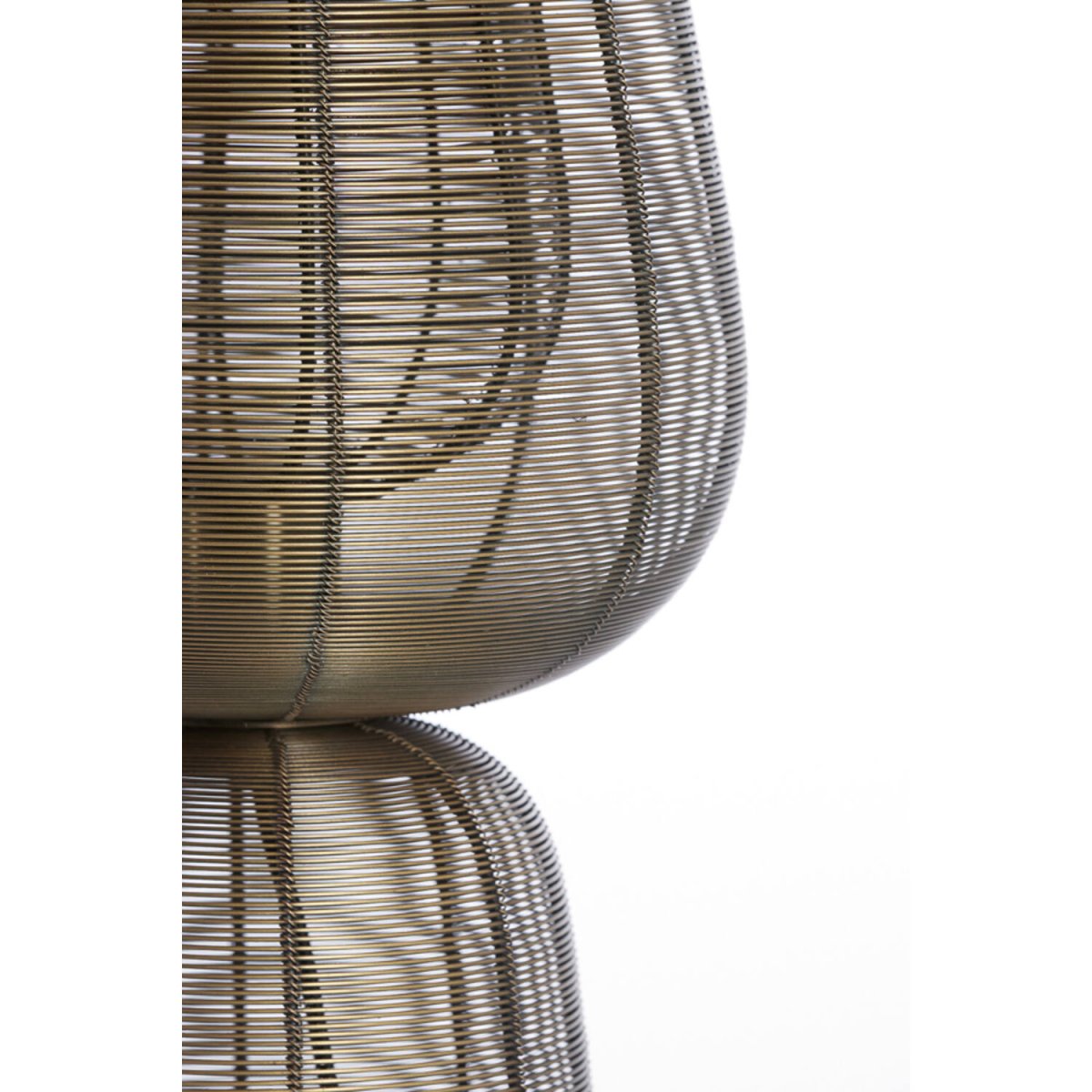 Aboso 54cm Bronze lampe de table De Light & Living - Sa forme unique crée une ambiance moderne et élégante et s'intègre parfaitement à tout intérieur de style industriel ou scandinave.