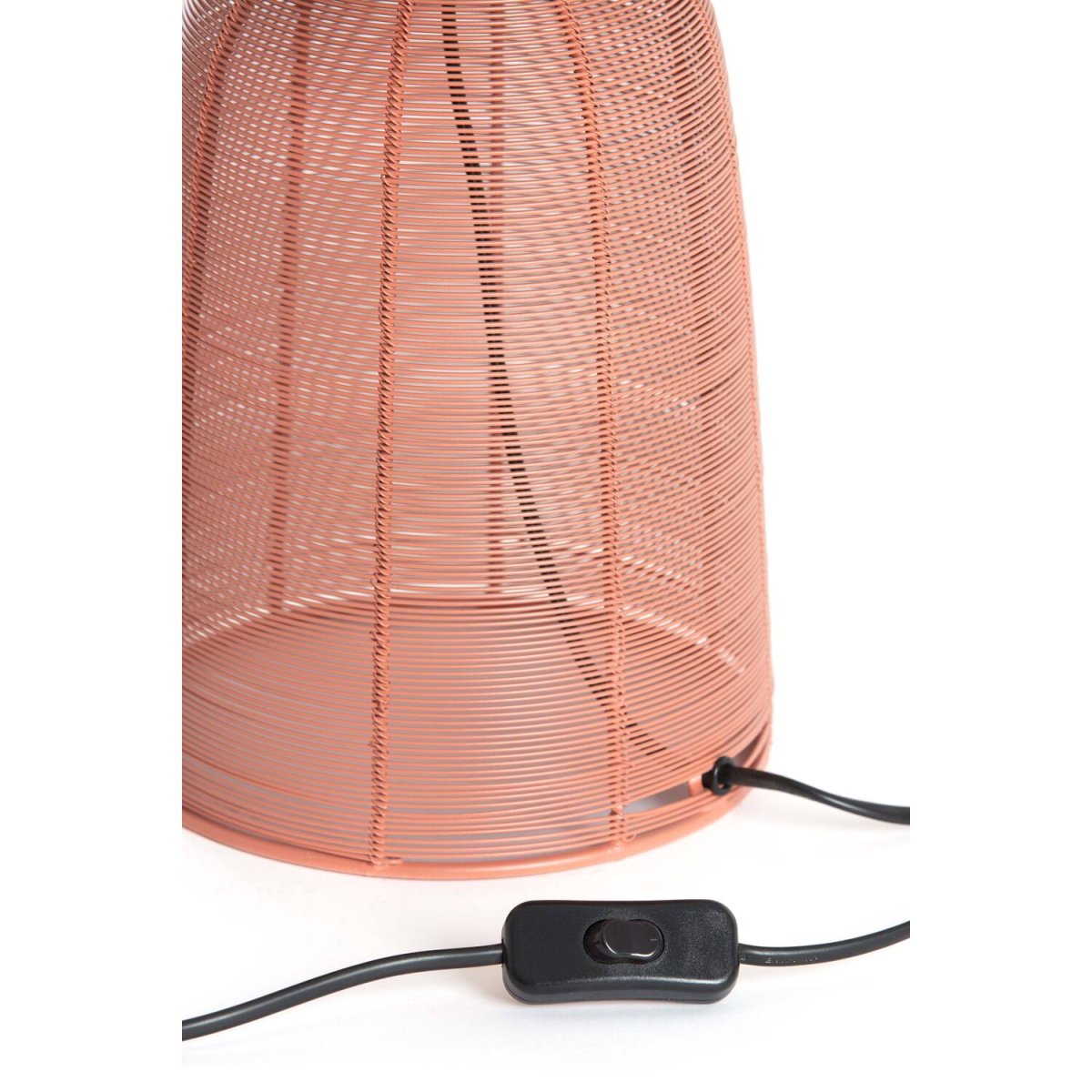 Aboso 54cm Rose corail lampe de table De Light & Living - Sa forme unique crée une ambiance moderne et élégante et s'intègre parfaitement à tout intérieur de style industriel ou scandinave.