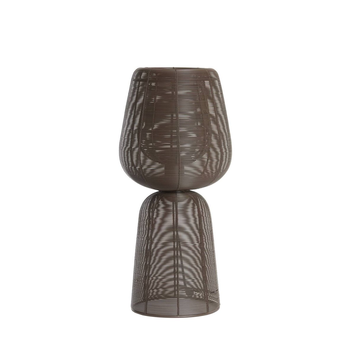 Aboso 54cm Brun lampe de table De Light & Living - Sa forme unique crée une ambiance moderne et élégante et s'intègre parfaitement à tout intérieur de style industriel ou scandinave.