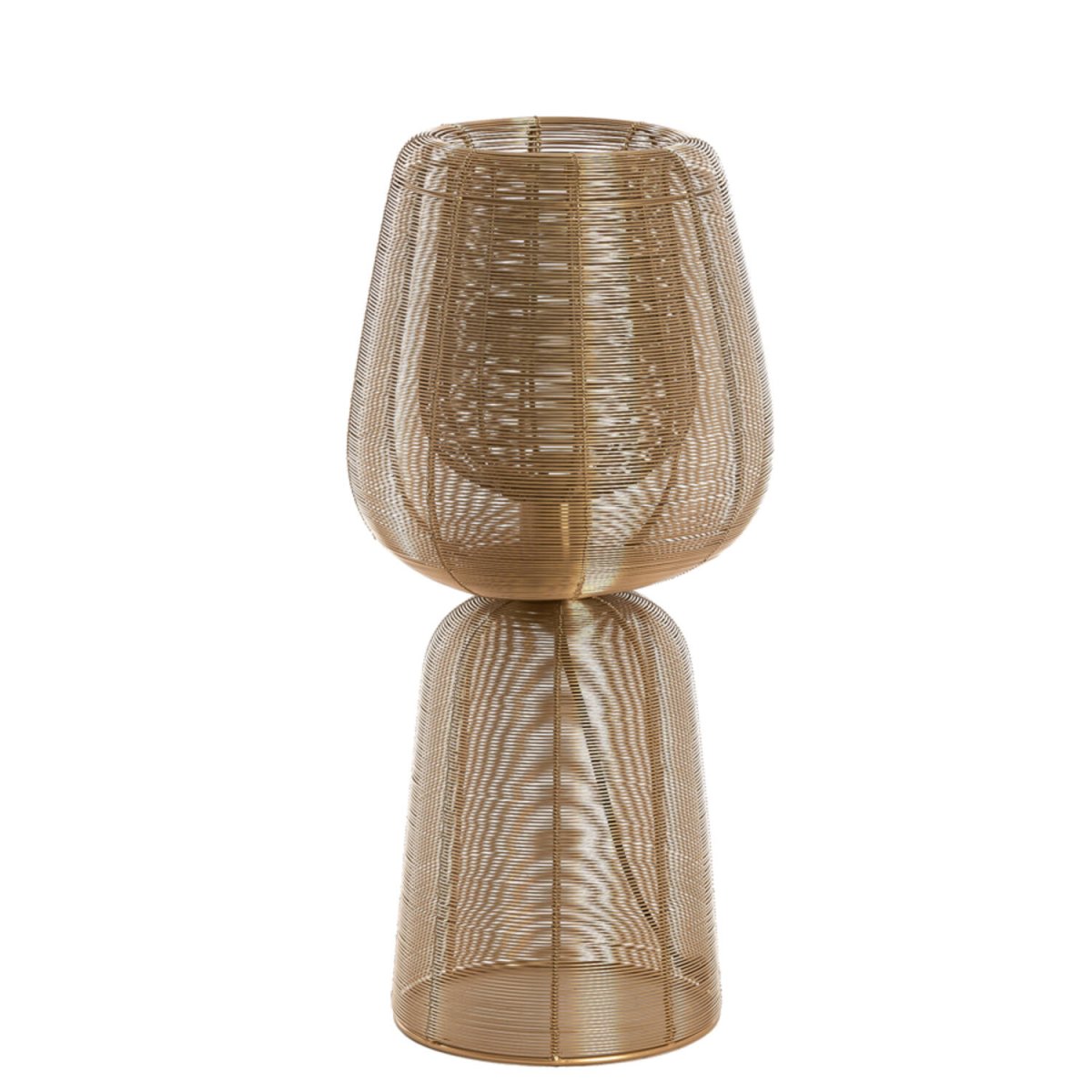 Aboso 54cm Or lampe de table De Light & Living - Sa forme unique crée une ambiance moderne et élégante et s'intègre parfaitement à tout intérieur de style industriel ou scandinave.