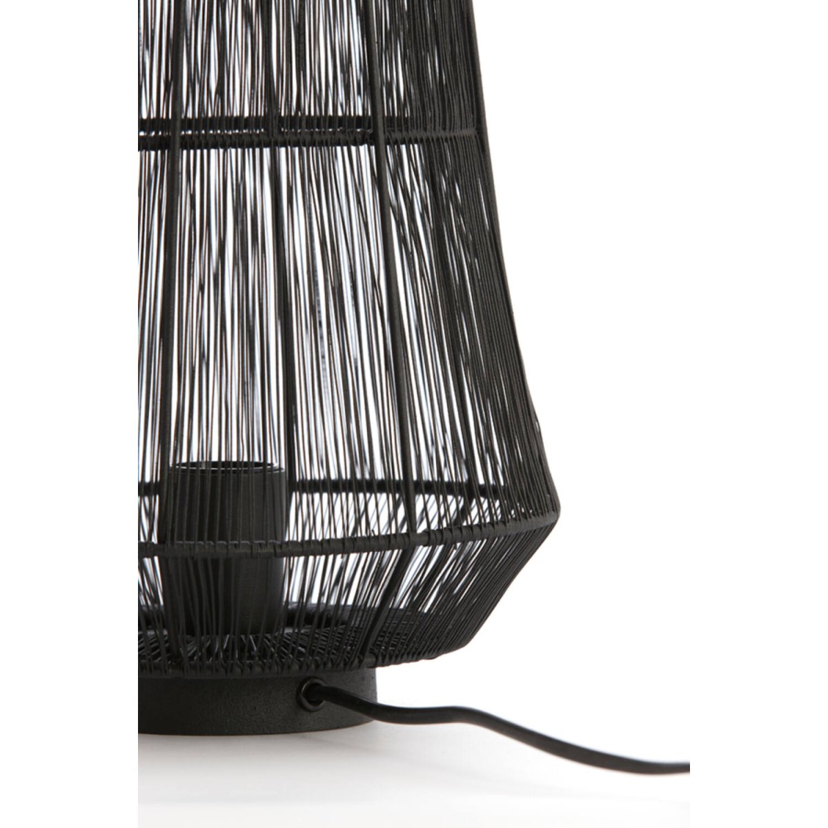 Banjar 33cm Noir lampe de table De Light & Living - 