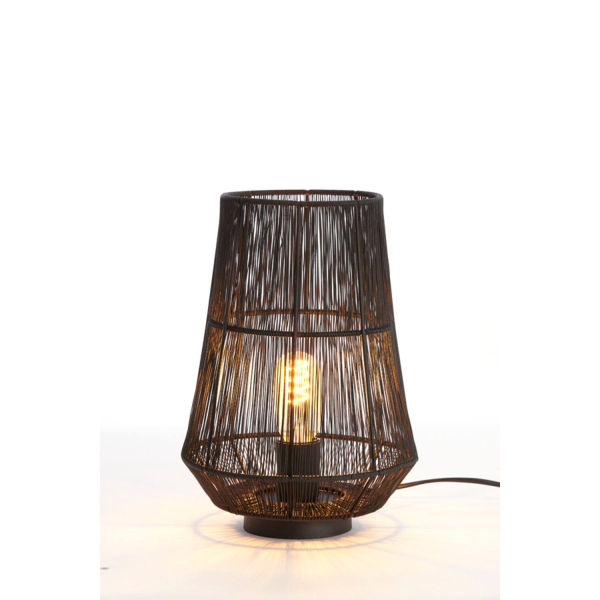 Banjar 33cm Noir lampe de table De Light & Living - 