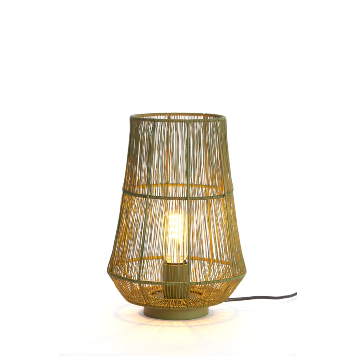 Banjar 33cm Vert lampe de table De Light & Living - 