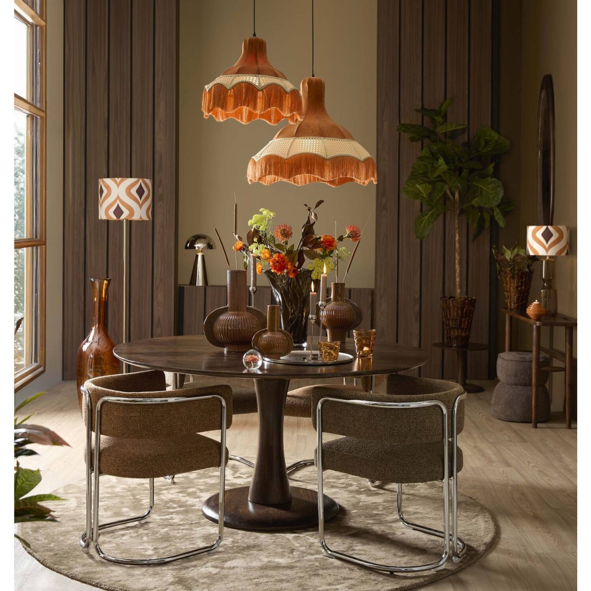 Surrina 50cm Nickel lampe de table De Light & Living - 