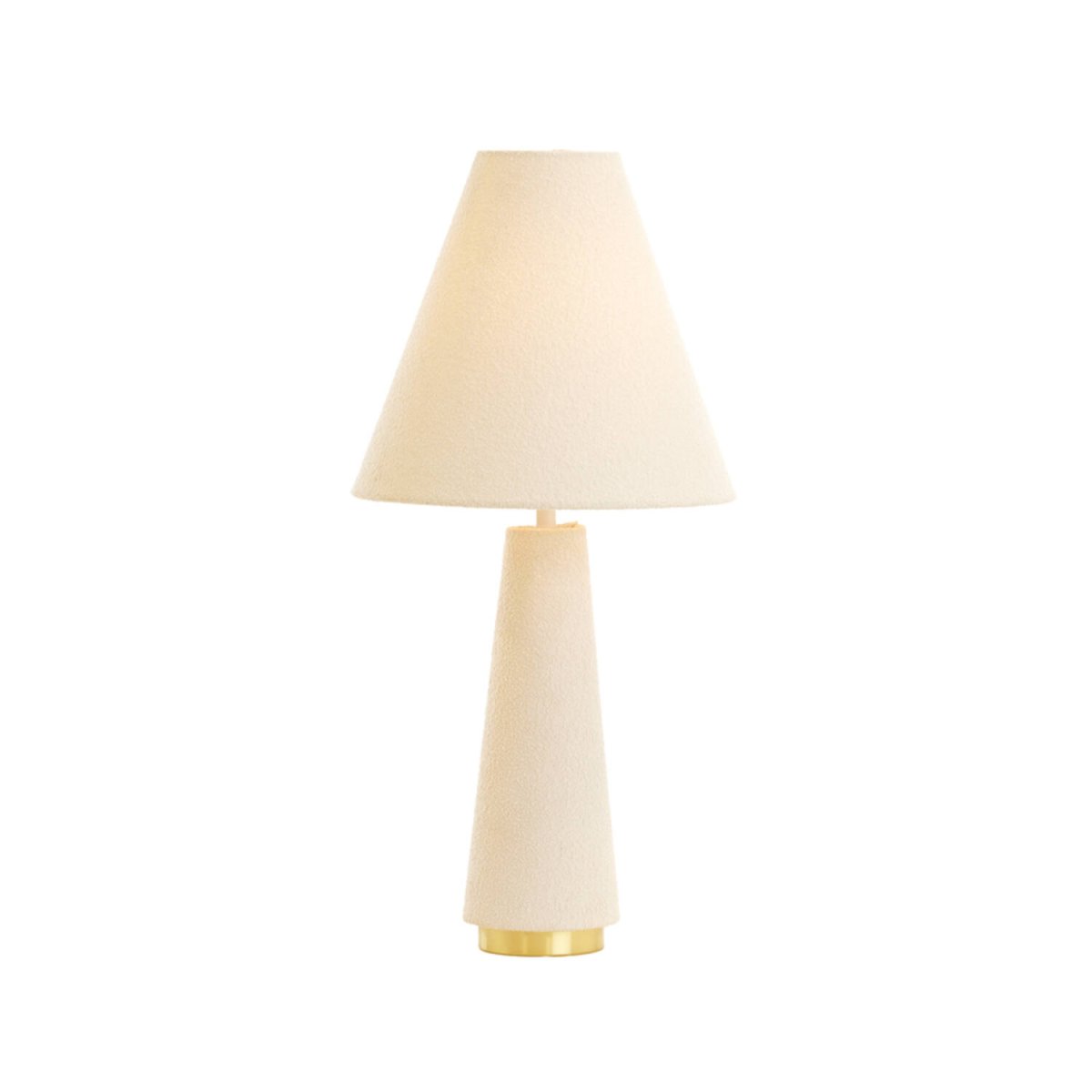 Devia 60cm Blanc crémeux lampe de table De Light & Living - Son abat-jour en tissu blanc cr&egrave;me cr&eacute;e une ambiance chaleureuse et accueillante, tandis que le subtil d&eacute;tail en laiton de son pied apporte une touche de luxe.
