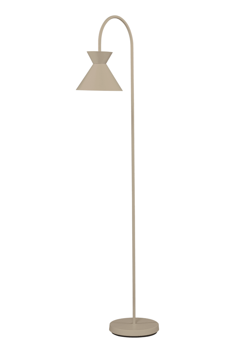 Coni Beige lampadaire De Aneta Lighting - Le magnifique lampadaire Coni au design intemporel s'harmonise aussi bien avec les intérieurs classiques que rustiques.
