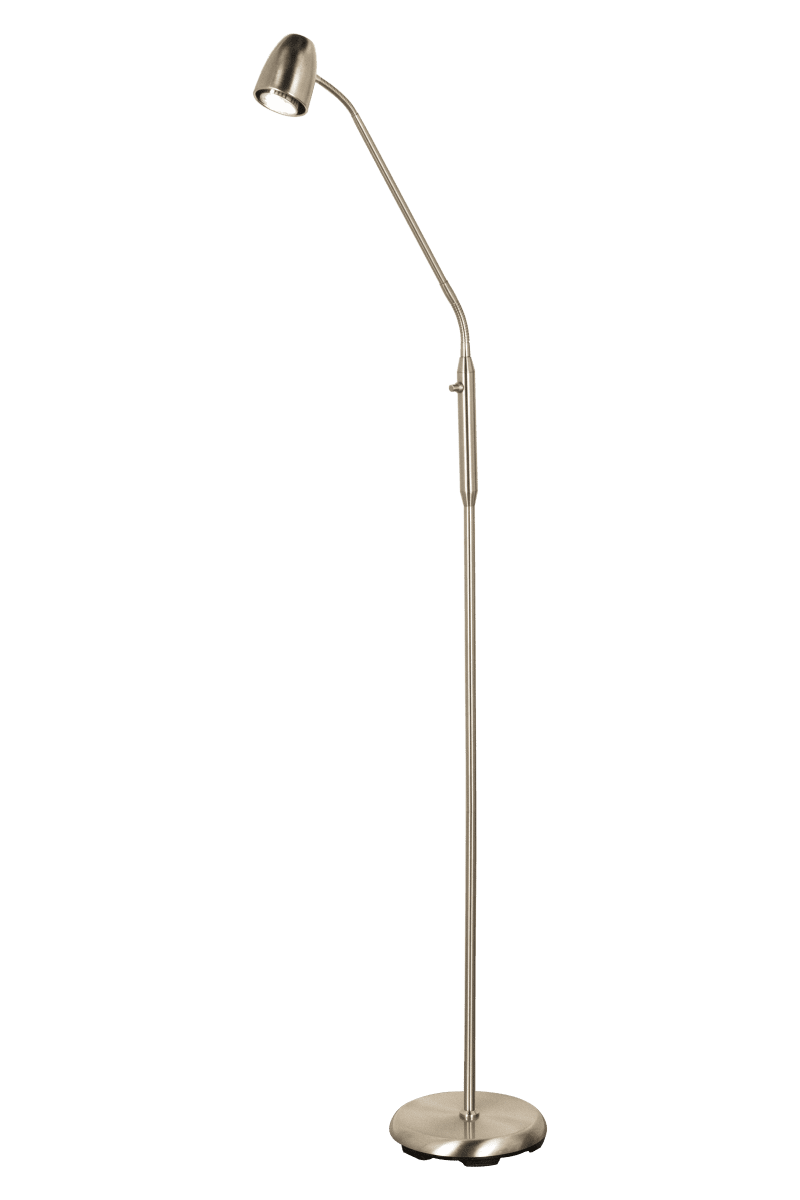 Sandnes 1 Acier lampadaire De Aneta Lighting - la tige et une tête réglable.