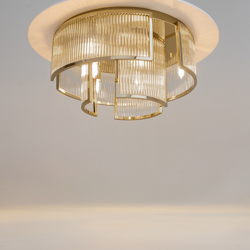 Frame Ø55 Or plafonnier De Maytoni - Parfait pour une utilisation dans le couloir, la chambre ou le salon, o&ugrave; il fournit &agrave; la fois une lumi&egrave;re fonctionnelle et une touche d&eacute;corative.