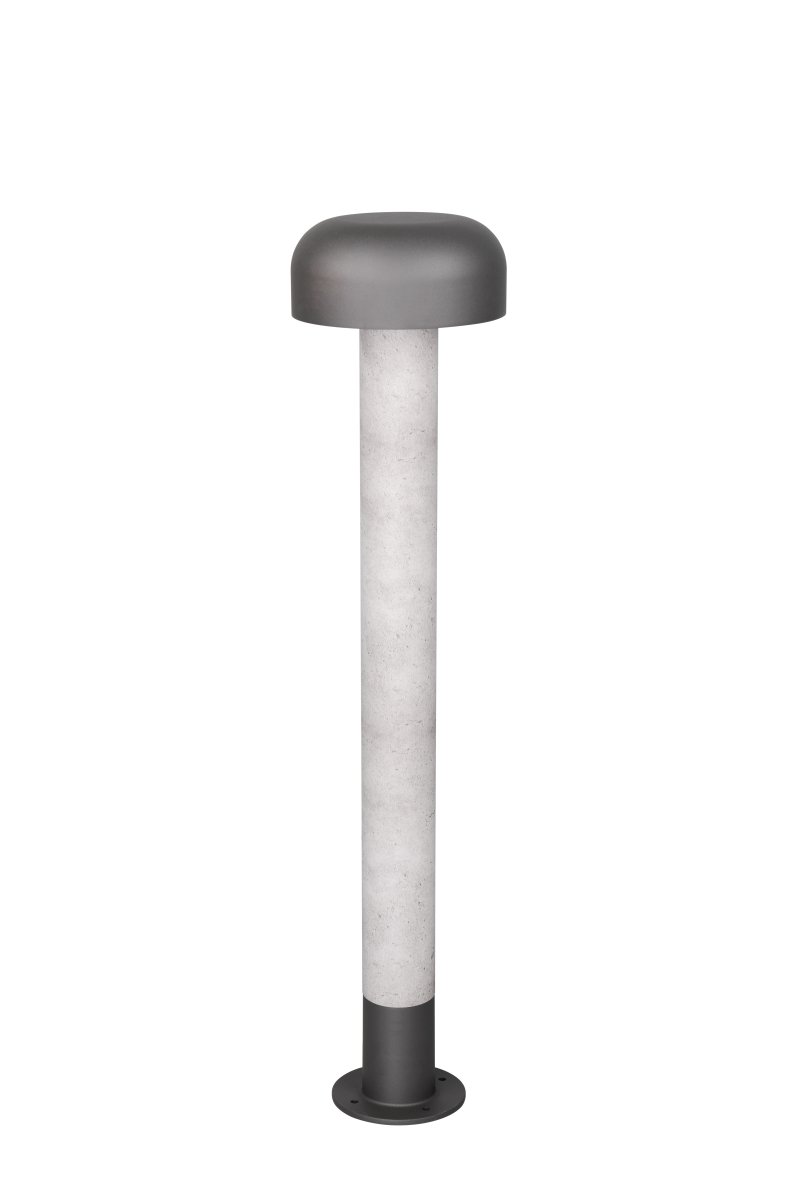 Fraser 84cm Aspect béton bornes De Trio Lighting - Fraser est fabriqu&eacute; en aluminium moul&eacute; et combine un minimalisme moderne avec des d&eacute;tails naturels.