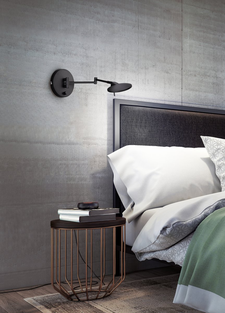 Kazan 55cm Noir applique murale De Trio Lighting - 