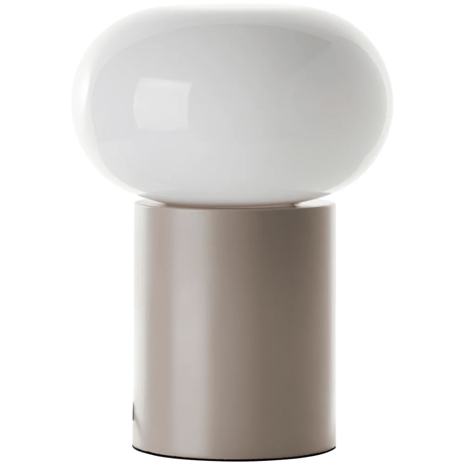 Daeny 27cm Brun lampe de table De Brilliant - Daeny est une lampe de table moderne dot&eacute;e d'une &eacute;l&eacute;gante base en m&eacute;tal brillant et d'un abat-jour marron.