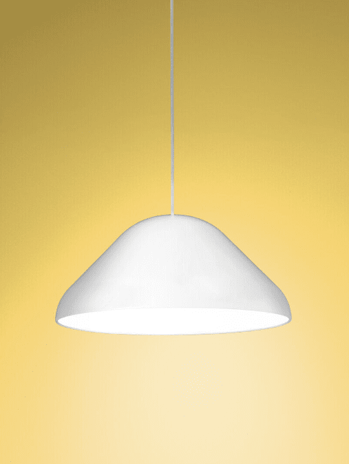 Enna Ø43 Blanc suspension De Airam - La grande suspension arrondie Enna convient à de nombreux styles de décoration intérieure et comme lampe de table à manger.