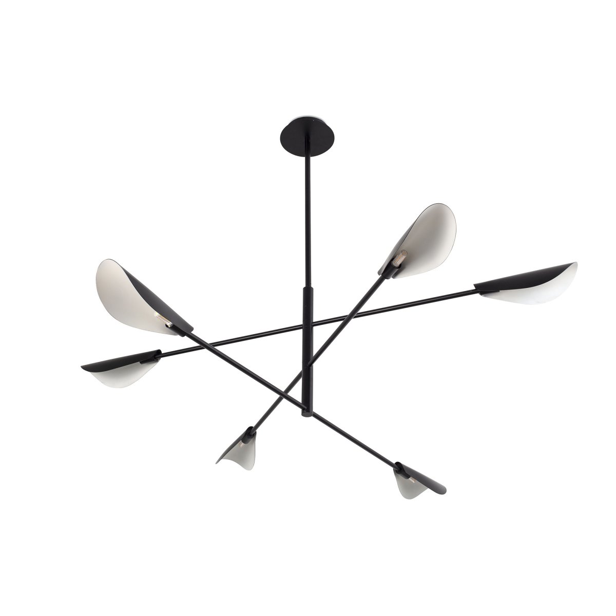 Liggera Ø137 Noir suspension De Faro Barcelona - Son expression lumineuse la rend polyvalente et s'int&egrave;gre facilement &agrave; divers environnements, des cuisines modernes aux espaces de vie ou de bureau paisibles.