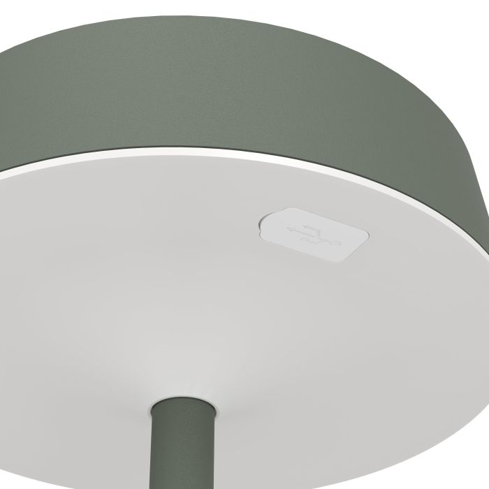 Simeri 30cm Vert lampe solaire De Eglo - Simeri est une lampe de table élégante à énergie solaire qui allie forme et fonction pour une utilisation intérieure et extérieure.