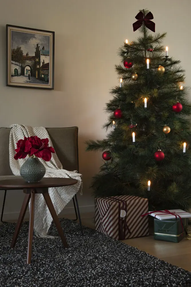 Guirlande Lumineuse Pour Sapin De Noël Blanc Chaud 25LED 18m Vert De Konstsmide - &Eacute;clairage d'arbre de No&euml;l d'int&eacute;rieur classique avec 25 lumi&egrave;res LED blanc chaud qui fournissent une lueur douce et atmosph&eacute;rique.