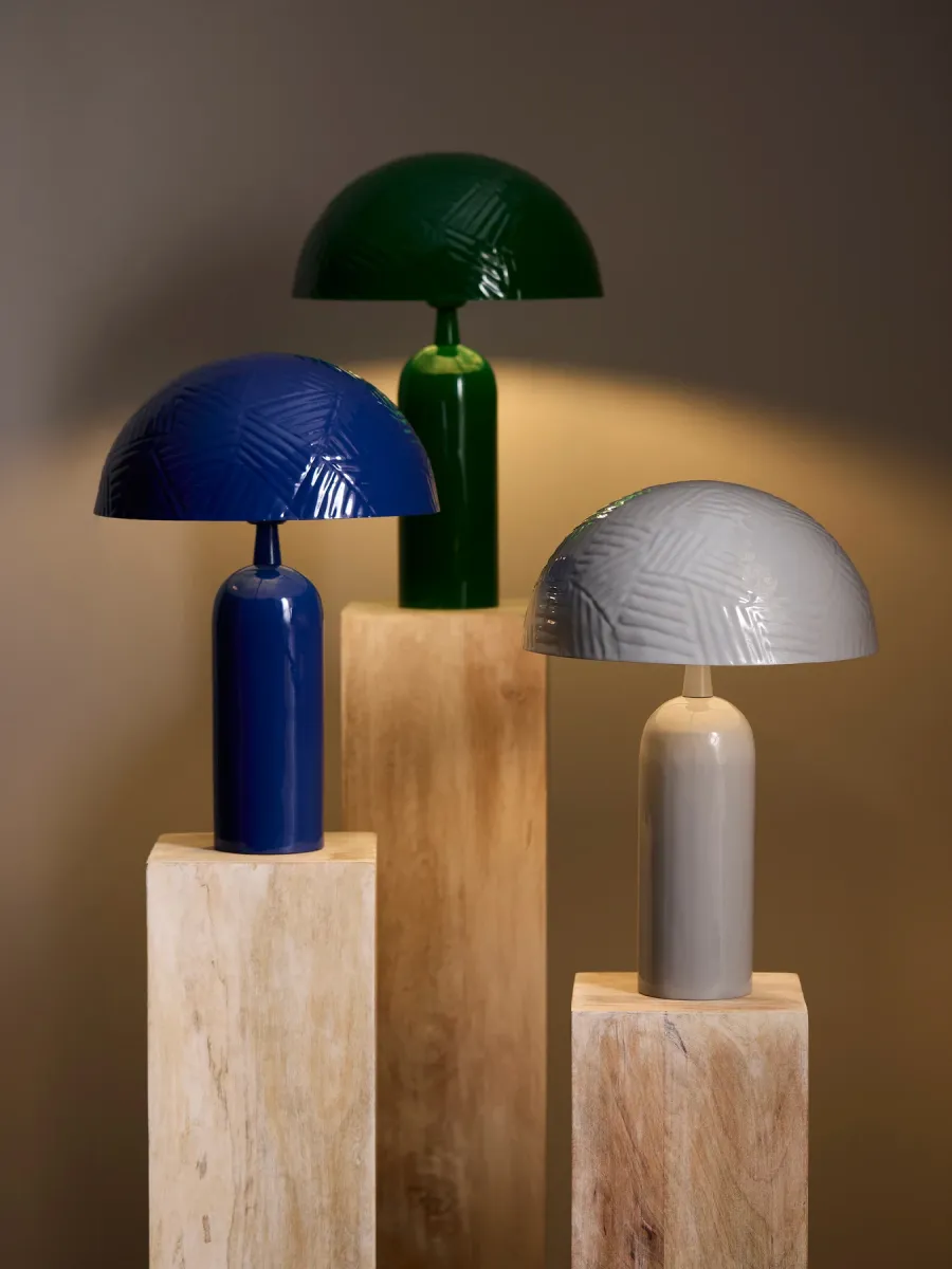 Carter 45cm Vert lampe de table De PR Home - La base de la lampe mesure 35 cm de haut et 10 cm de profondeur, câble en plastique noir 170 cm avec interrupteur d'alimentation environ.