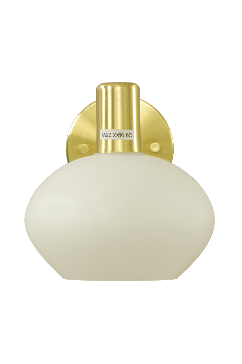 Elba Ø15 Laiton mat lampe de salle de bain De Aneta Lighting - L'applique murale Elba est un luminaire de salle de bain moderne qui s'int&egrave;gre parfaitement au-dessus ou &agrave; c&ocirc;t&eacute; du miroir.