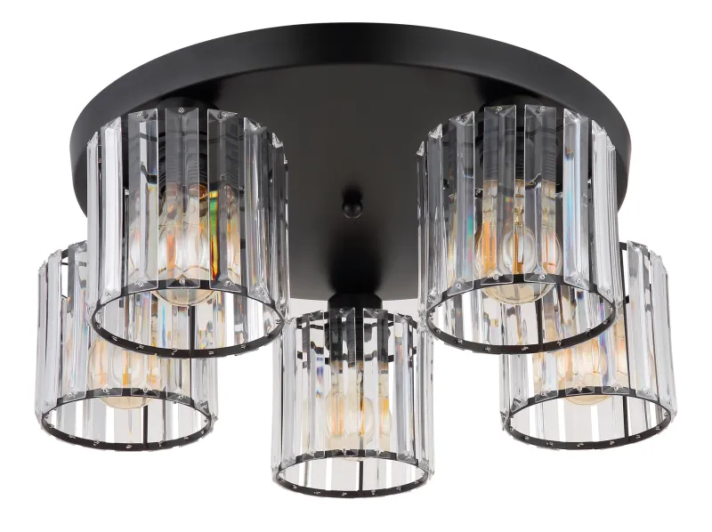 Jordana Ø46 Noir plafonnier De Globo Lighting - Jordana &auml;r en elegant plafond som imponerar med sin eleganta och stilrena design.